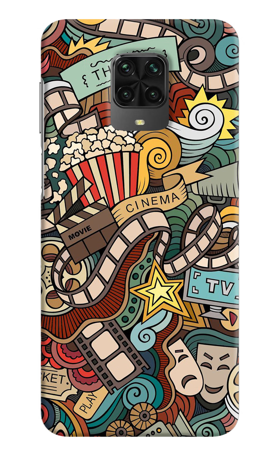 Cinema Abstract Poco M2 Pro Back Cover, Hard case