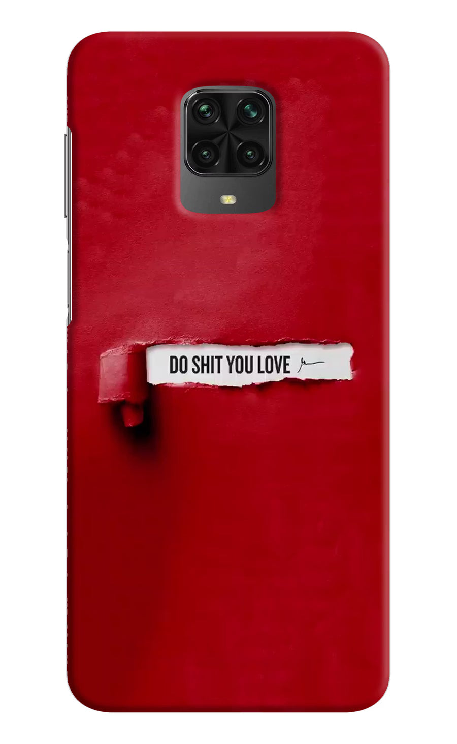 Do Shit You Love Poco M2 Pro Back Cover, Hard case