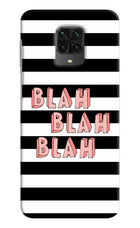 Blah Blah Blah Poco M2 Pro Hard Case Back Cover by Casekaro