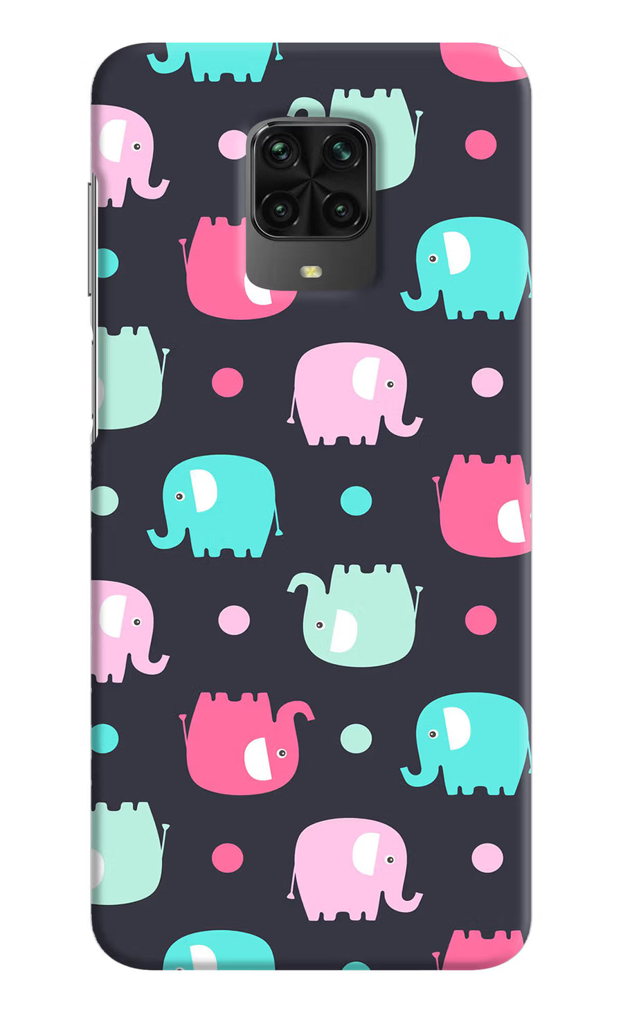 Elephants Poco M2 Pro Back Cover, Hard case