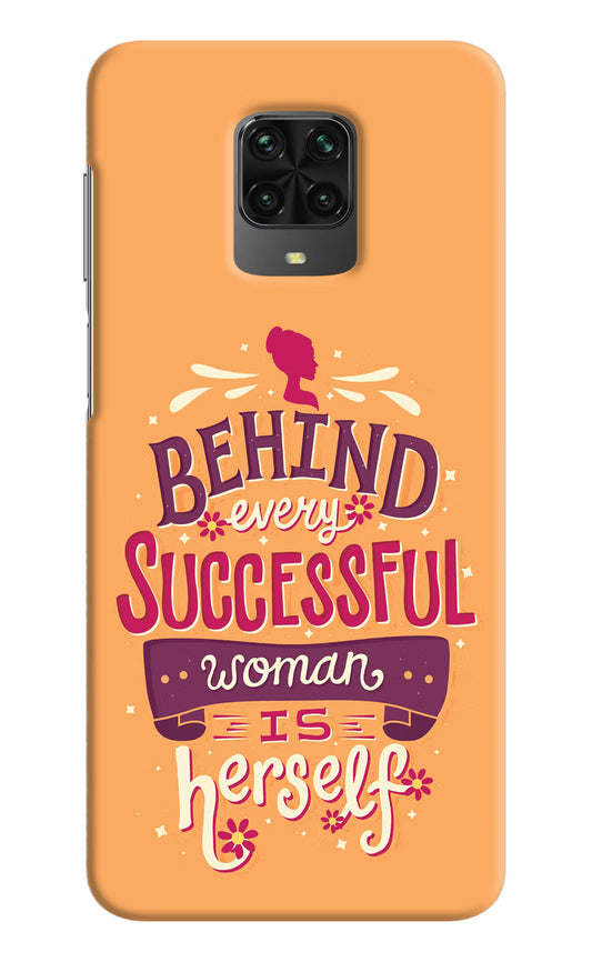Behind Every Successful Woman There Is Herself Poco M2 Pro Hard Case Back Cover by Casekaro