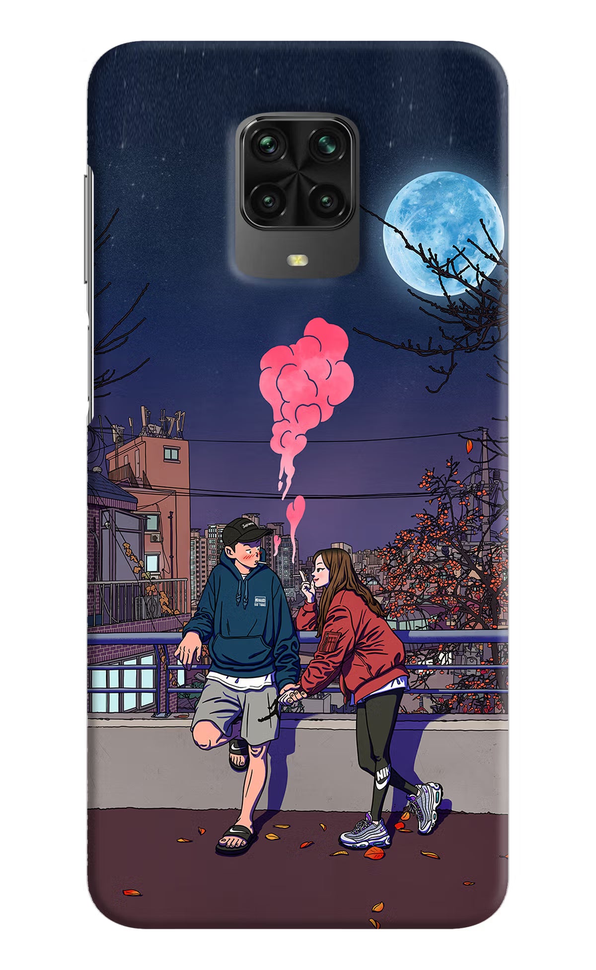 Chilling Couple Poco M2 Pro Hard Case Back Cover by Casekaro