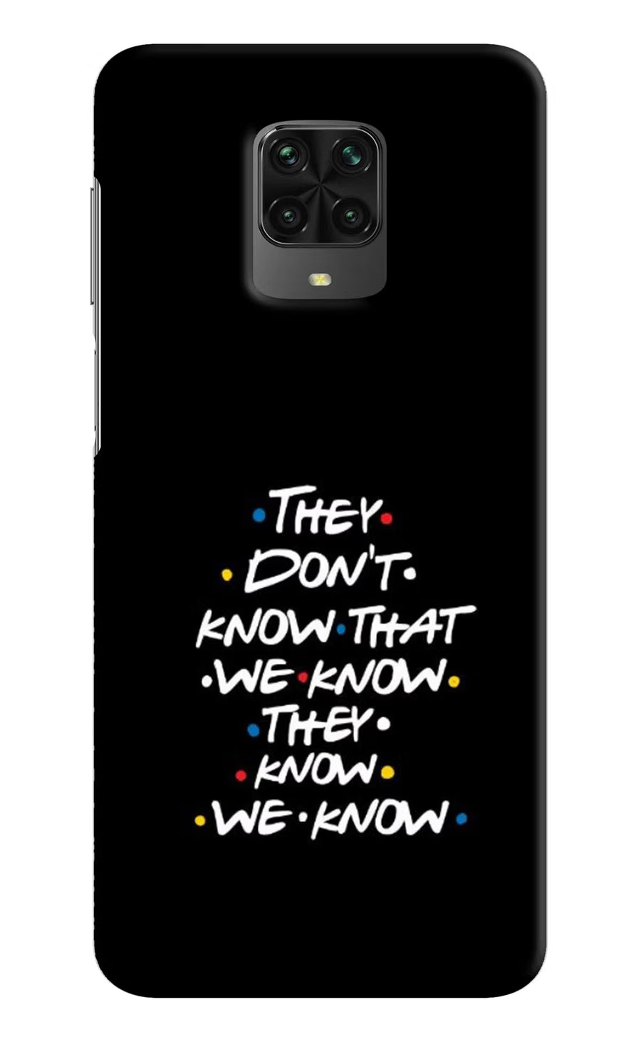 FRIENDS Dialogue Poco M2 Pro Back Cover, Hard case