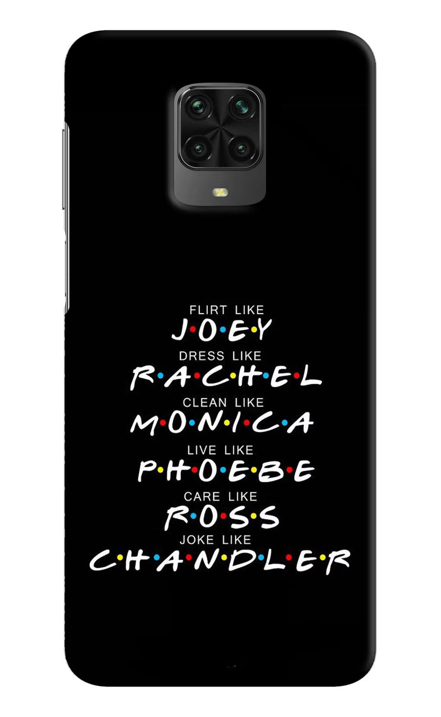 FRIENDS Character Poco M2 Pro Back Cover, Hard case