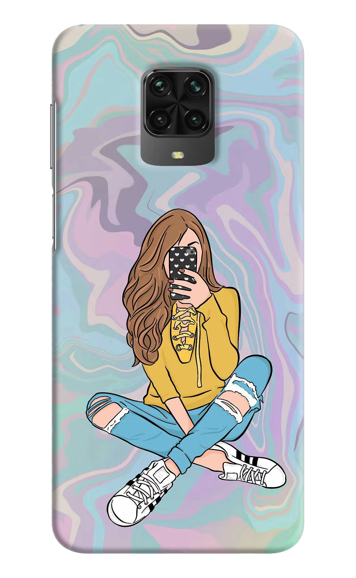 Selfie Girl Poco M2 Pro Hard Case Back Cover by Casekaro