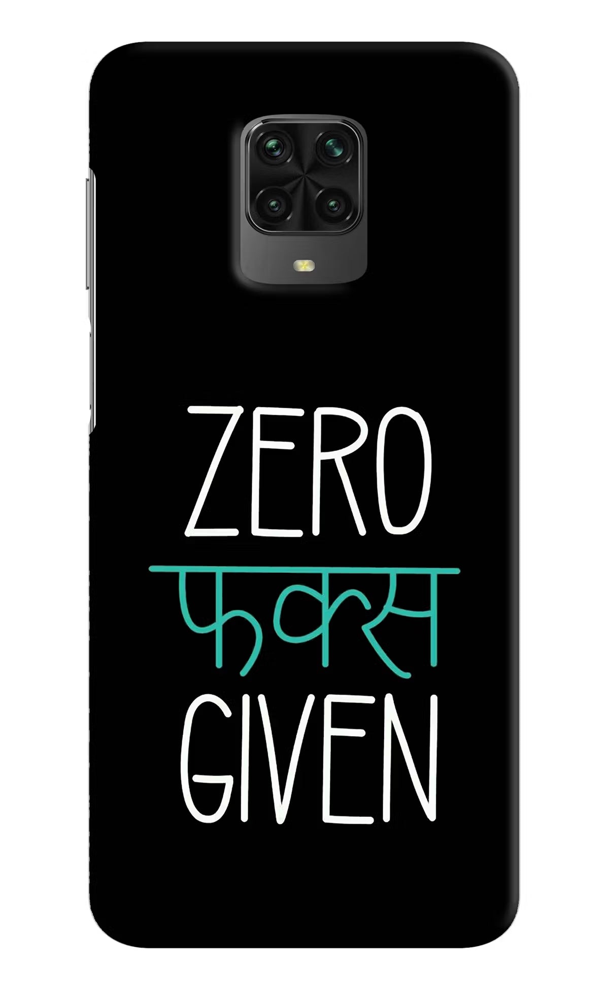 Zero Fucks Given Poco M2 Pro Hard Case Back Cover by Casekaro