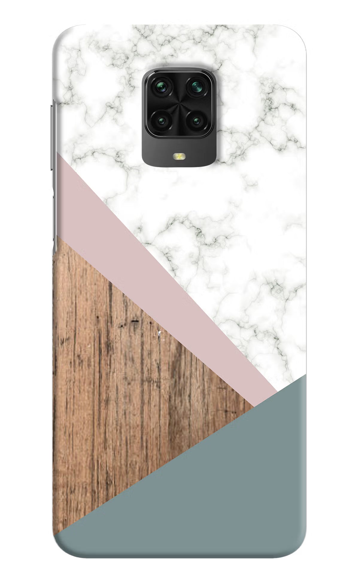 Marble wood Abstract Poco M2 Pro Hard Case Back Cover by Casekaro