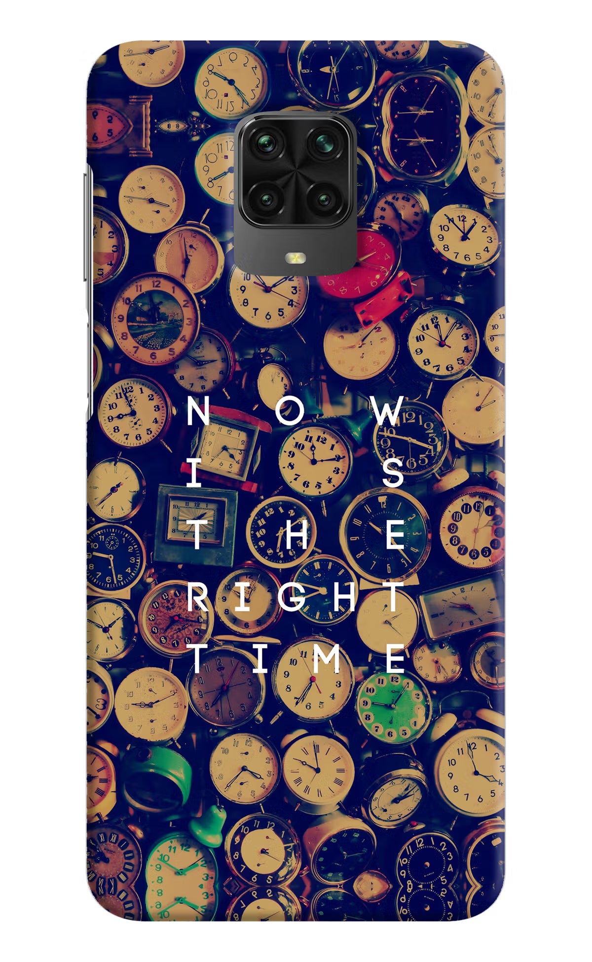 Now is the Right Time Quote Poco M2 Pro Hard Case Back Cover by Casekaro