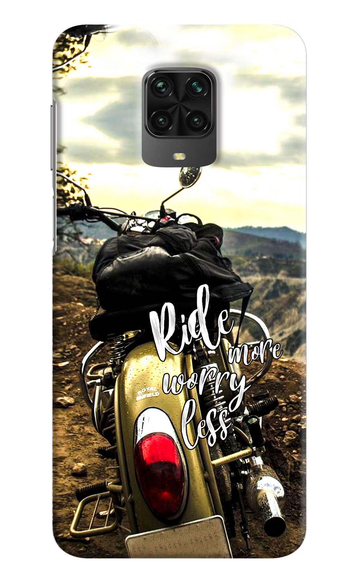 Ride More Worry Less Poco M2 Pro Hard Case Back Cover by Casekaro