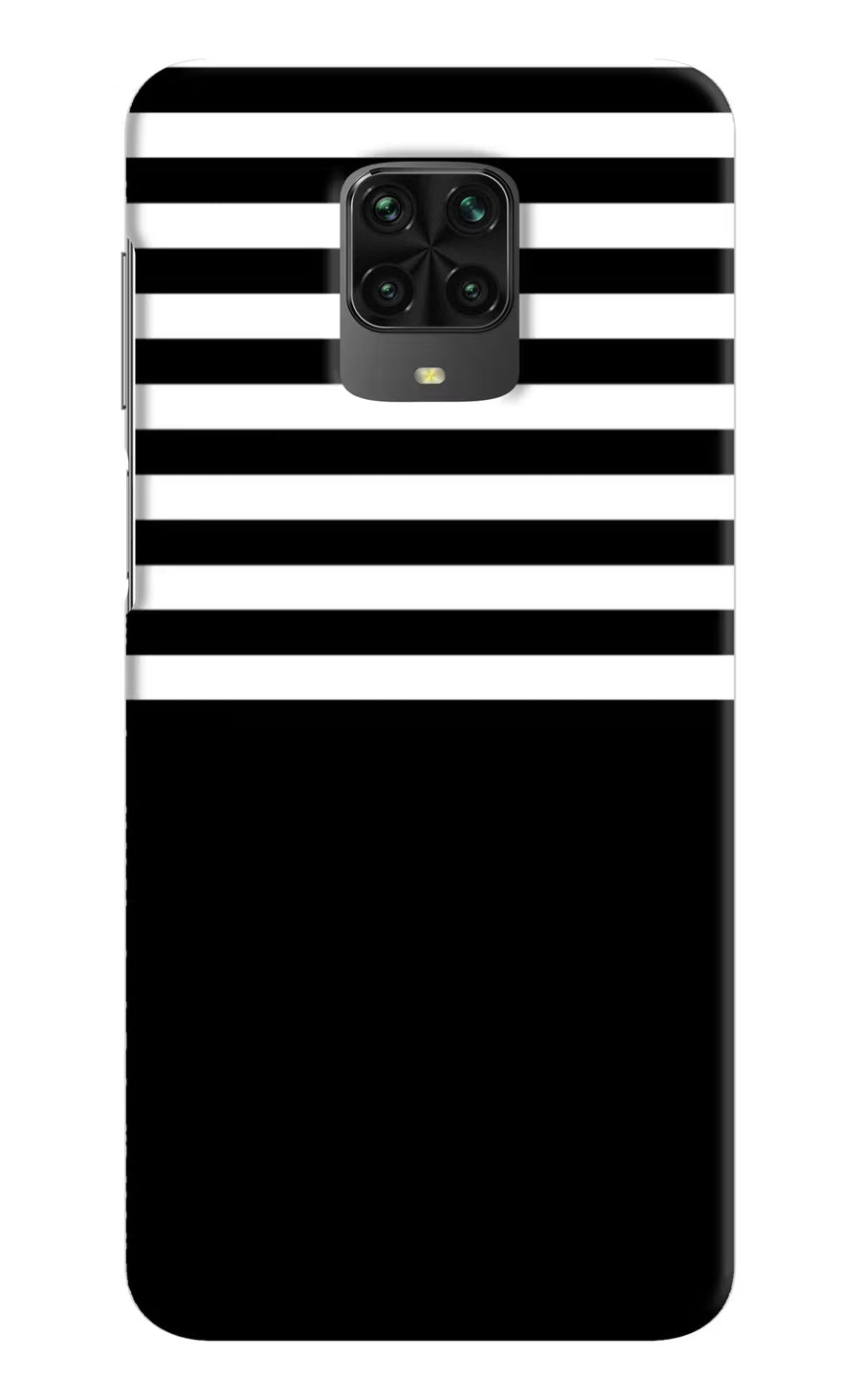 Black and White Print Poco M2 Pro Back Cover, Hard case