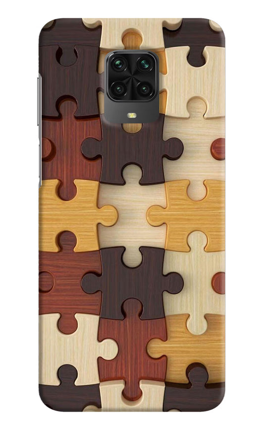 Wooden Puzzle Poco M2 Pro Hard Case Back Cover by Casekaro