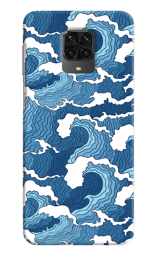 Blue Waves Poco M2 Pro Hard Case Back Cover by Casekaro