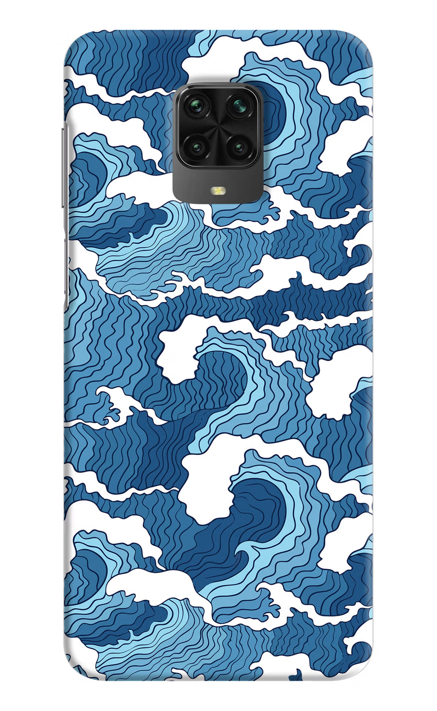 Blue Waves Poco M2 Pro Back Cover, Hard case