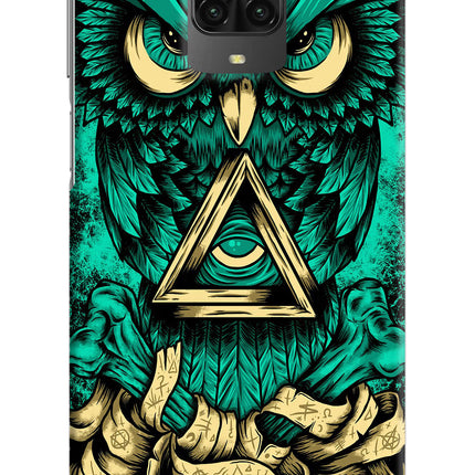 Green Owl Poco M2 Pro Hard Case Back Cover by Casekaro