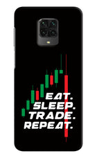 Eat Sleep Trade Repeat Poco M2 Pro Hard Case Back Cover by Casekaro
