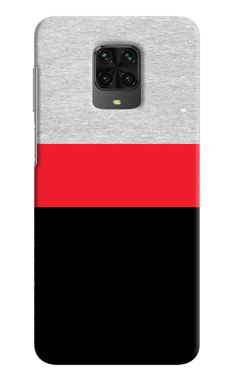 Tri Color Pattern Poco M2 Pro Back Cover, Hard case