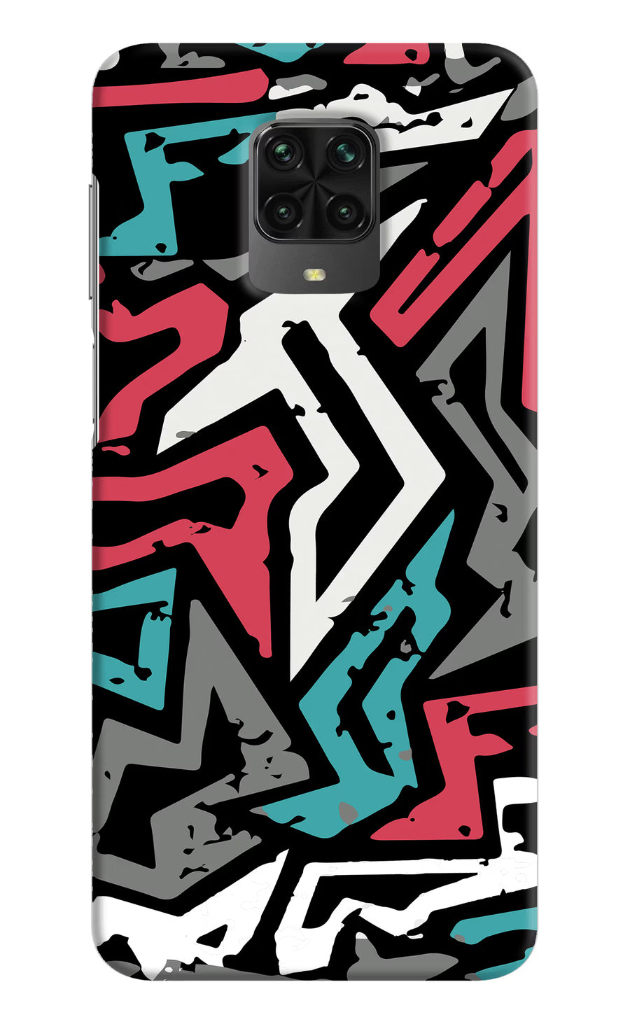 Geometric Graffiti Poco M2 Pro Back Cover, Hard case