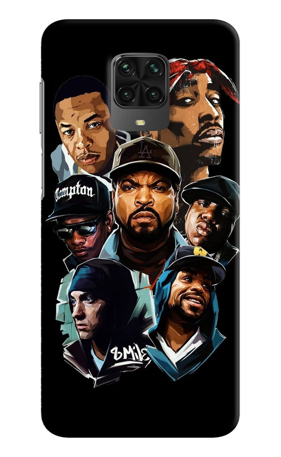 Rappers Poco M2 Pro Back Cover, Hard case