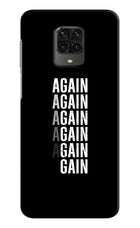 Again Again Gain Poco M2 Pro Hard Case Back Cover by Casekaro