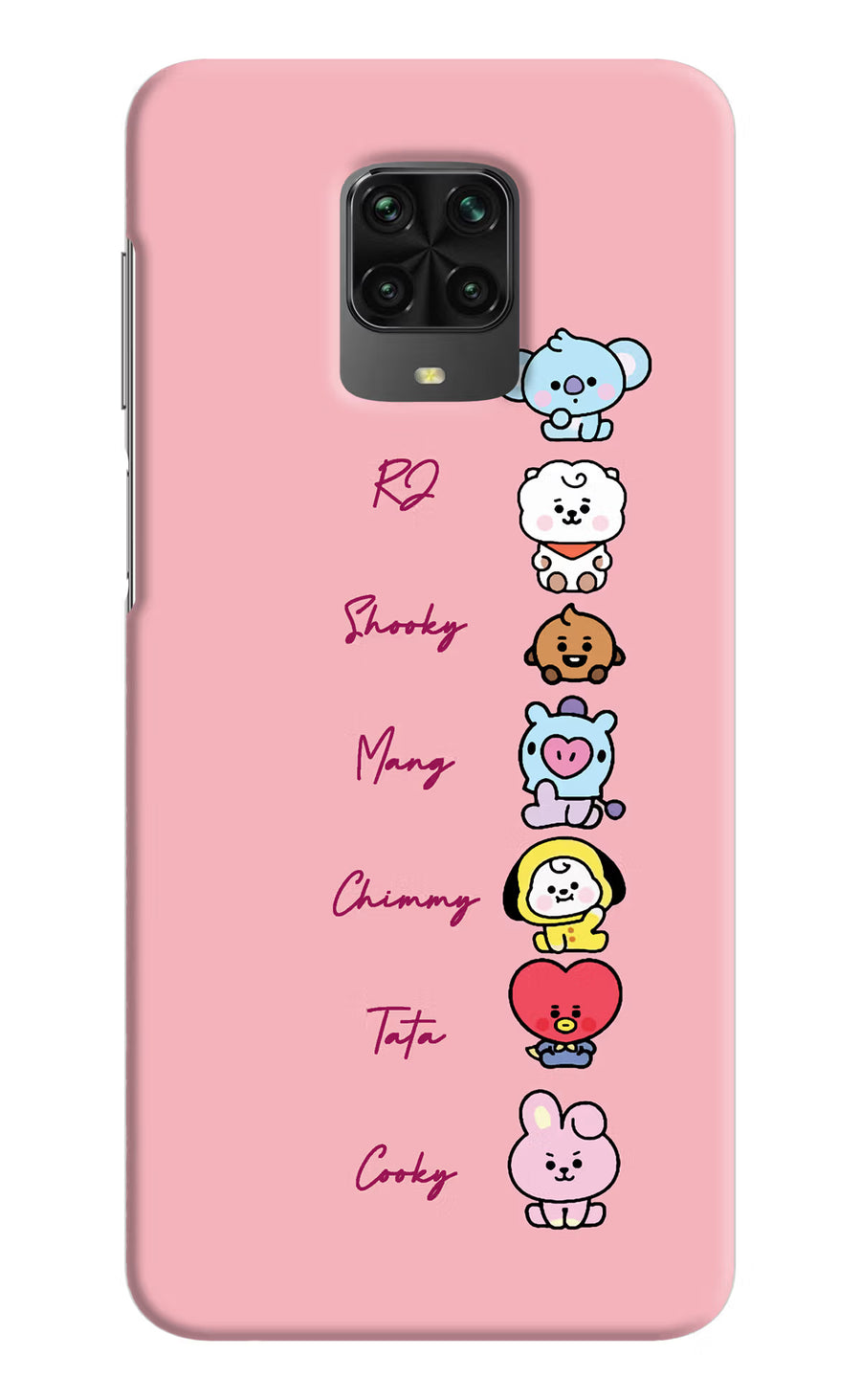 BTS names Poco M2 Pro Back Cover, Hard case