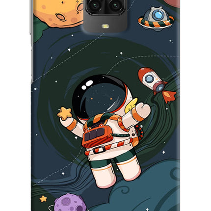 Cartoon Astronaut Poco M2 Pro Hard Case Back Cover by Casekaro