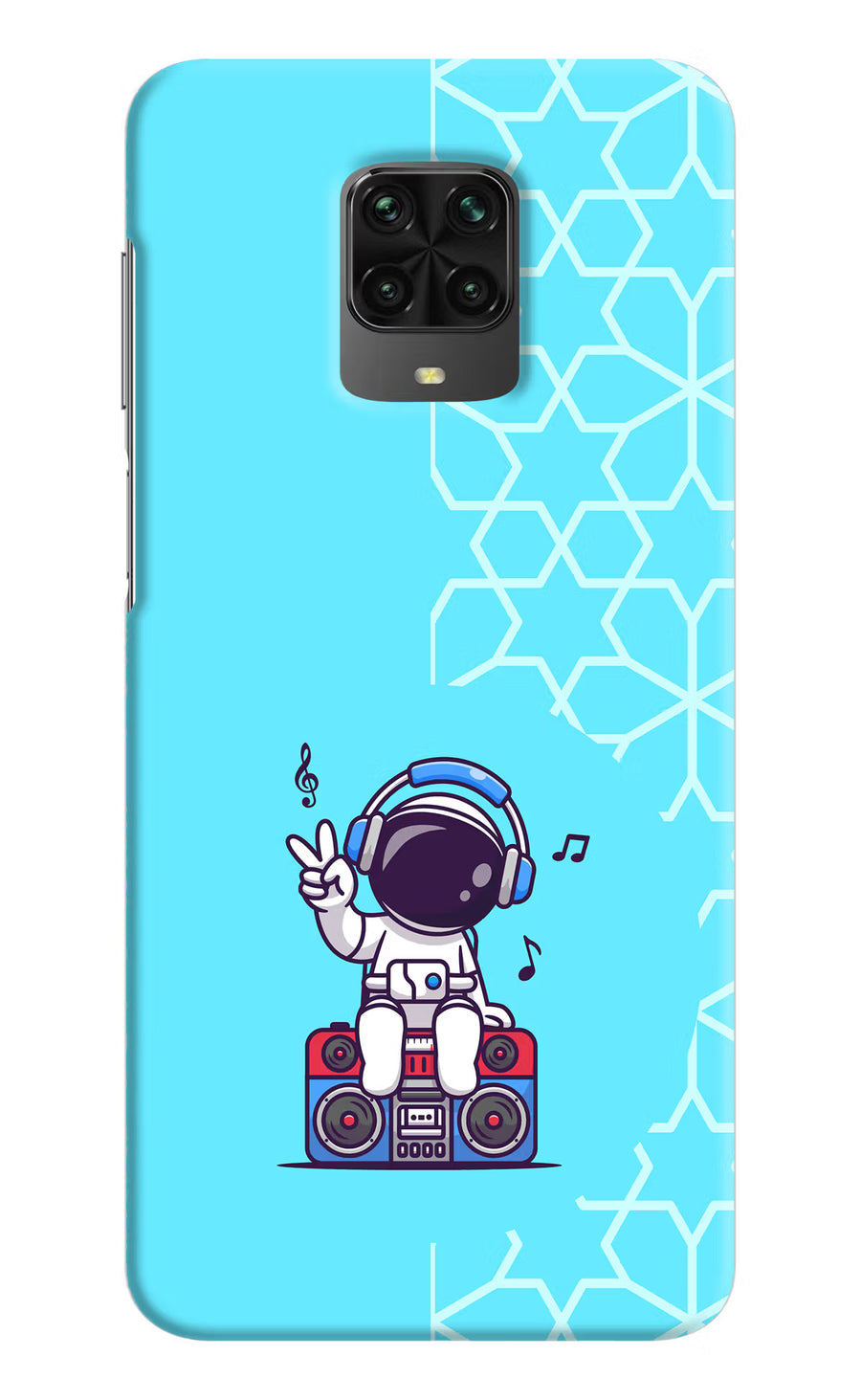 Cute Astronaut Chilling Poco M2 Pro Back Cover, Hard case