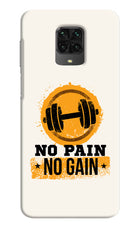No Pain No Gain Poco M2 Pro Hard Case Back Cover by Casekaro