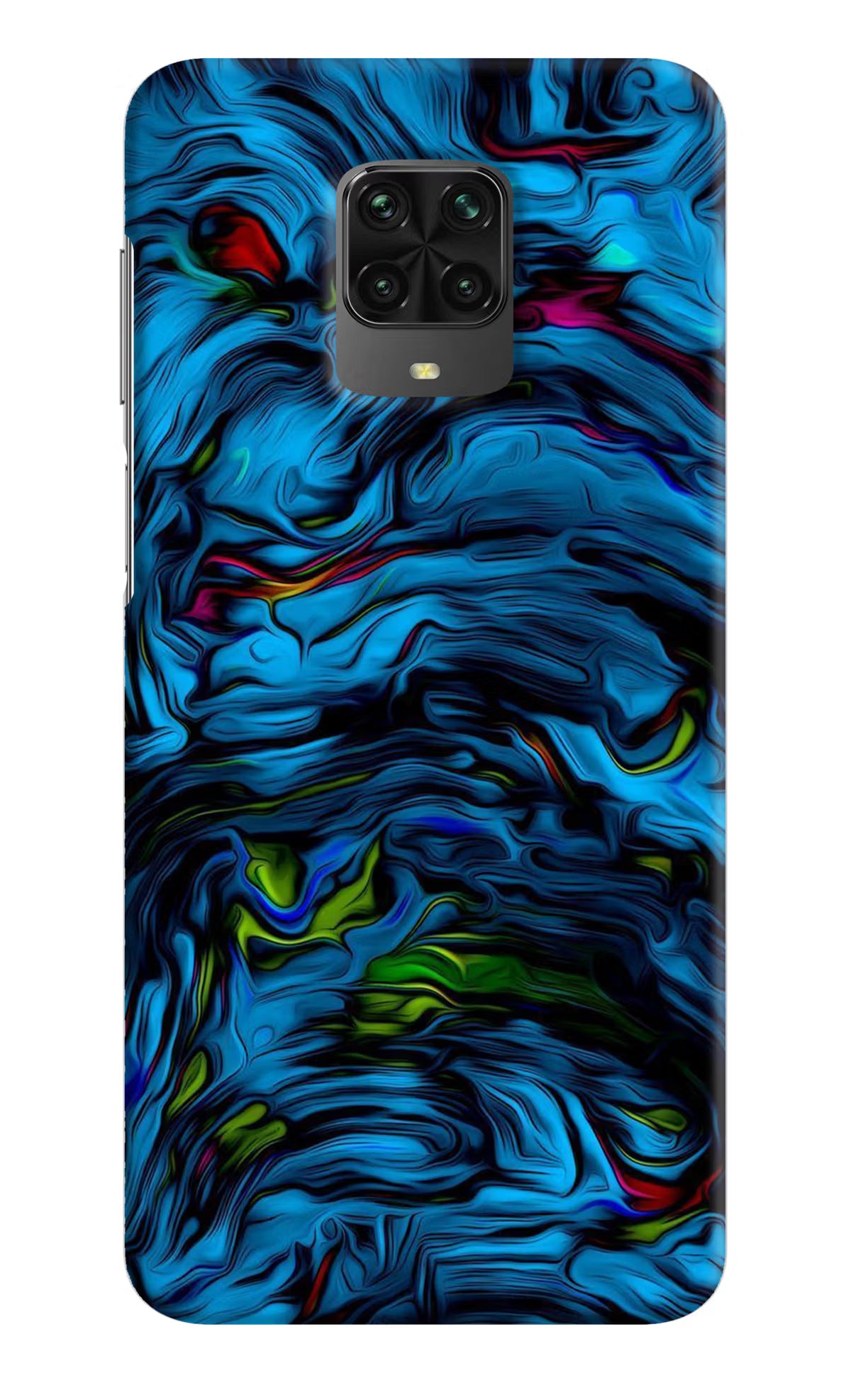 Dark Blue Abstract Poco M2 Pro Hard Case Back Cover by Casekaro