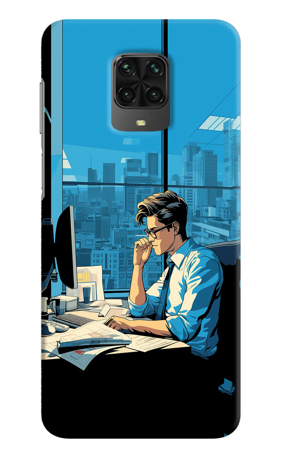 Focused Hustler (AI Generated) Poco M2 Pro Back Cover, Hard case