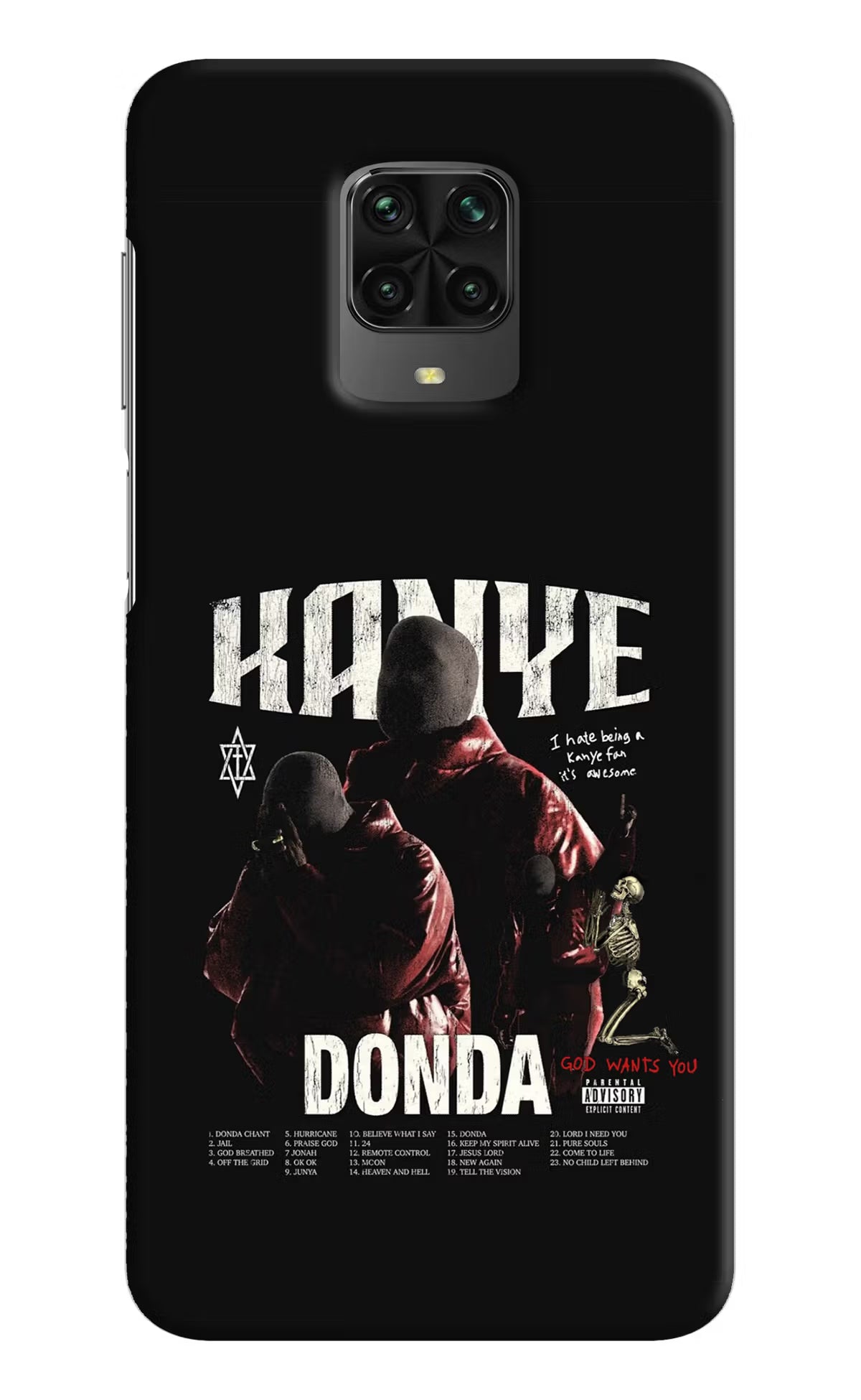 Donda Kanye West Poco M2 Pro Hard Case Back Cover by Casekaro