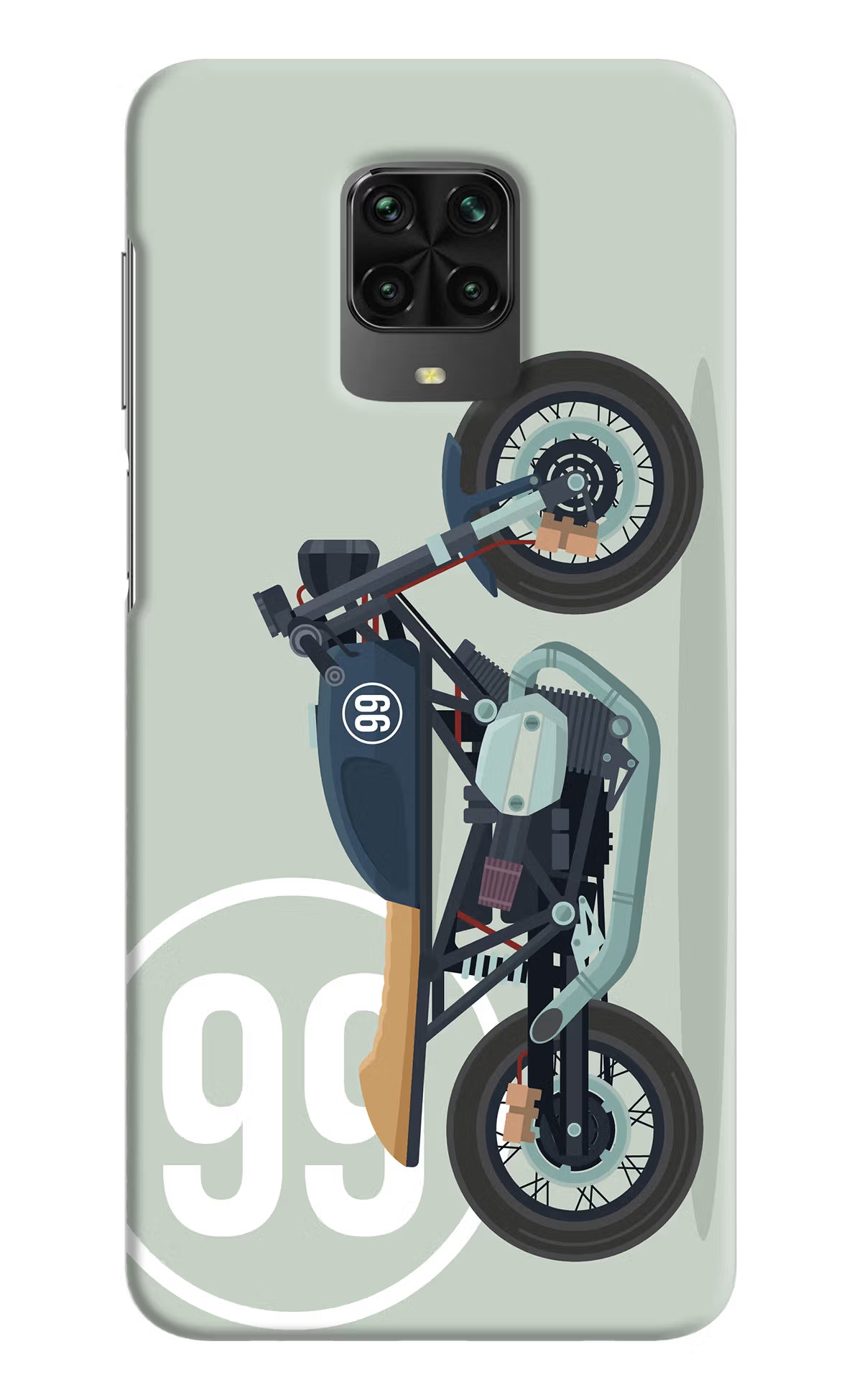 Classic Cafe Racer 99 Poco M2 Pro Hard Case Back Cover by Casekaro