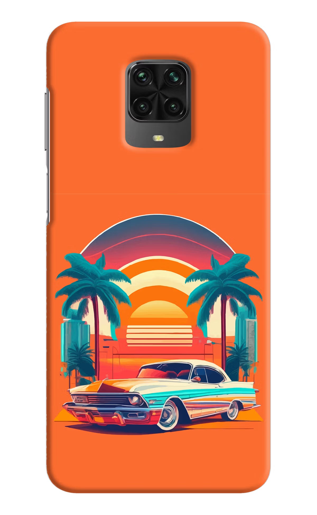 Palm Drive 80s Poco M2 Pro Hard Case Back Cover by Casekaro