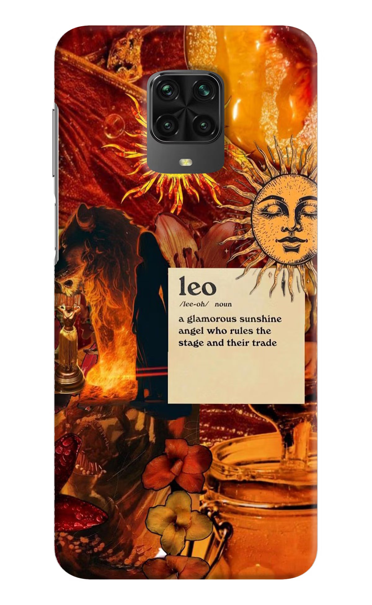 Leo Zodiac Poco M2 Pro Hard Case Back Cover by Casekaro