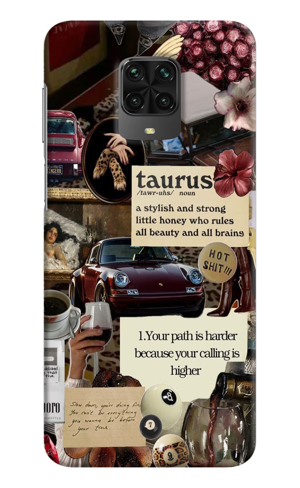 Taurus Zodiac Poco M2 Pro Hard Case Back Cover by Casekaro