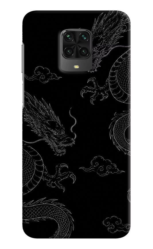 Twin Dragons Poco M2 Pro Hard Case Back Cover by Casekaro