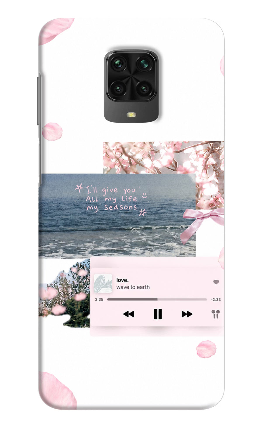 Wave to earth Poco M2 Pro Back Cover, Hard case