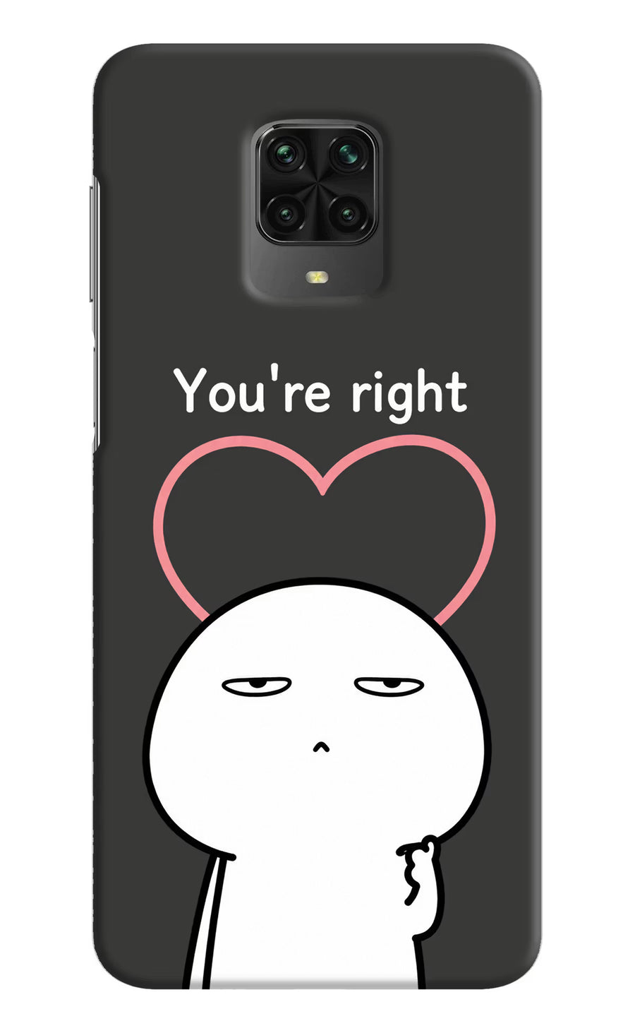 You're Right Poco M2 Pro Back Cover, Hard case
