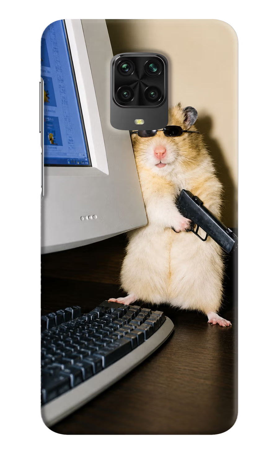 Hacker Hamster Poco M2 Pro Back Cover, Hard case