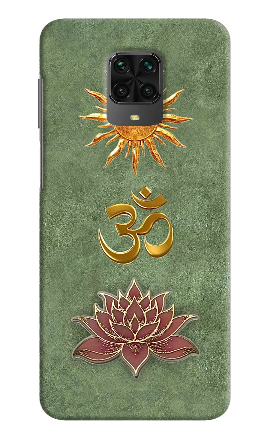 Om & Lotus Poco M2 Pro Back Cover, Hard case