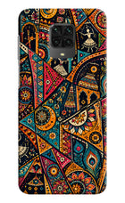 Folk Print Poco M2 Pro Back Cover