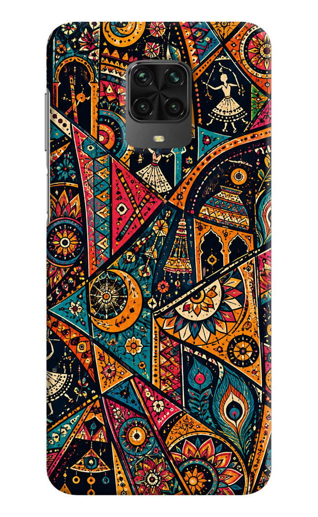 Folk Print Poco M2 Pro Hard Case Back Cover by Casekaro