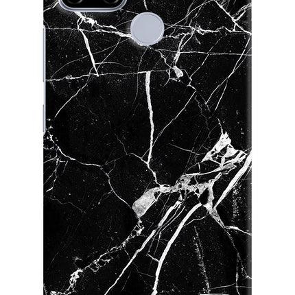 Black Marble Pattern Realme C12/Narzo 20 Hard Case Back Cover by Casekaro