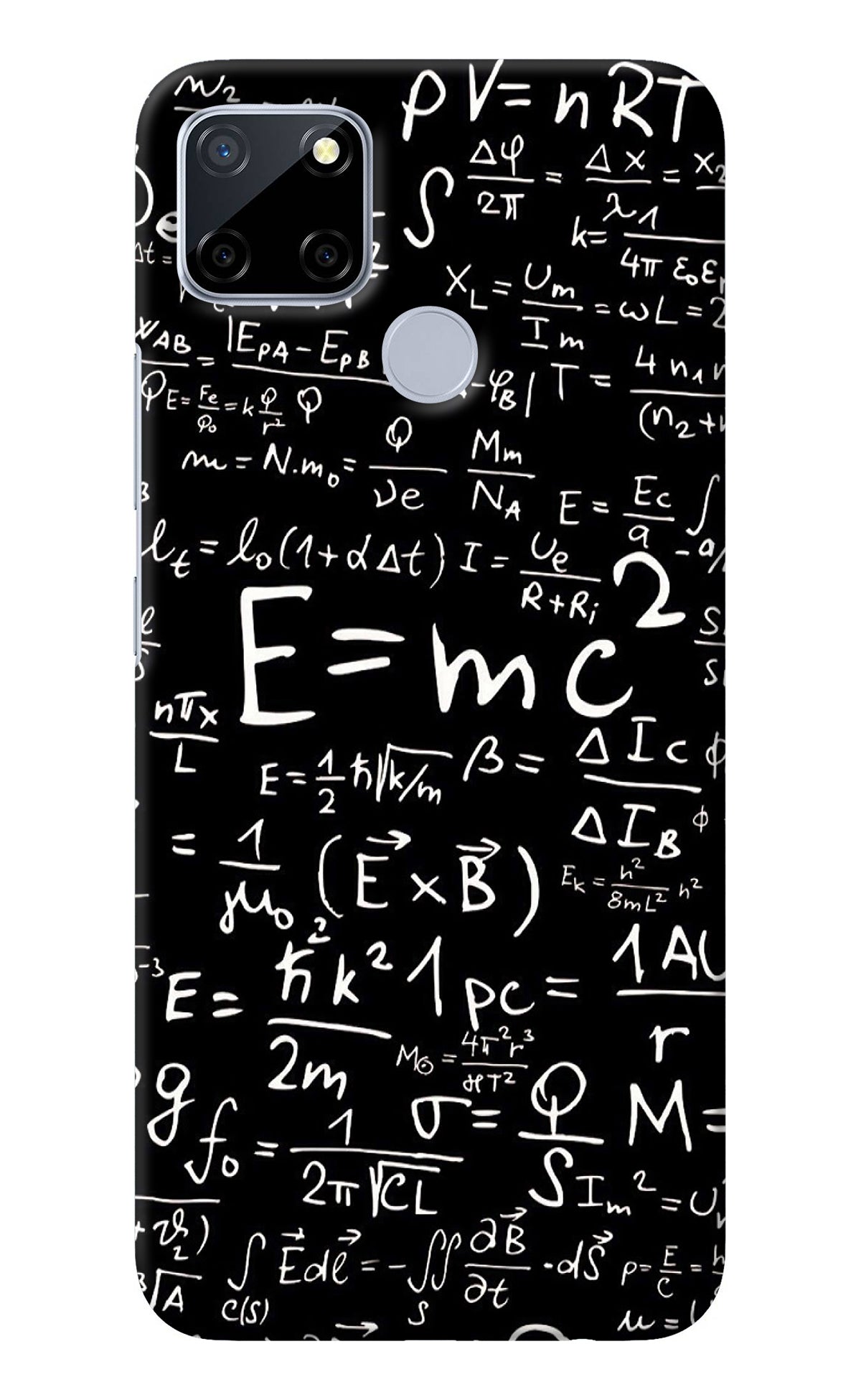 Physics Albert Einstein Formula Realme C12/Narzo 20 Back Cover