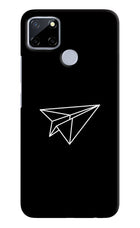 Paper Plane White Realme C12/Narzo 20 Hard Case Back Cover by Casekaro