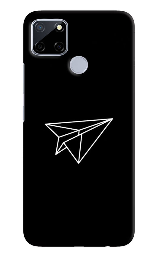 Paper Plane White Realme C12/Narzo 20 Hard Case Back Cover by Casekaro