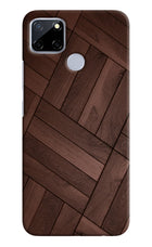 Wooden Texture Design Realme C12/Narzo 20 Hard Case Back Cover by Casekaro
