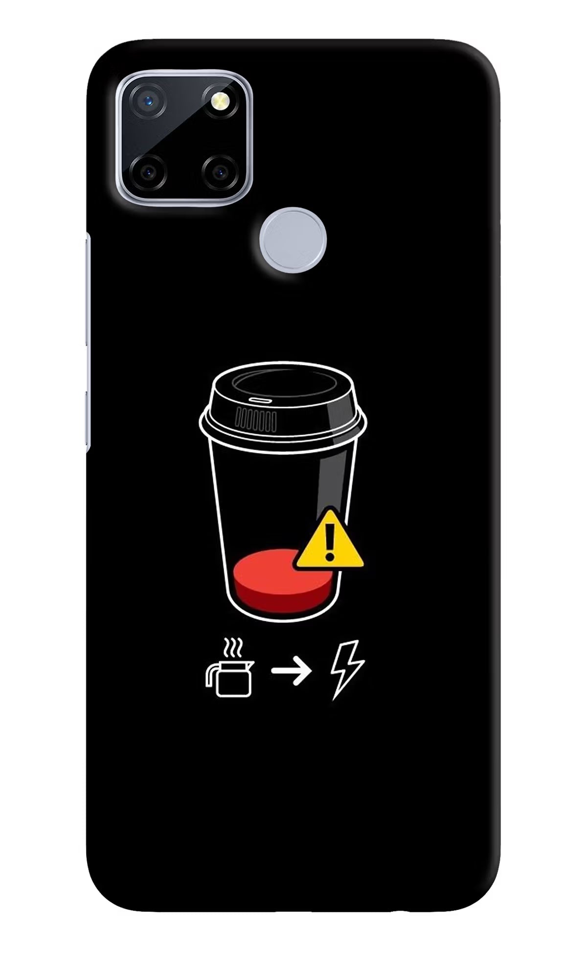 Coffee Realme C12/Narzo 20 Hard Case Back Cover by Casekaro
