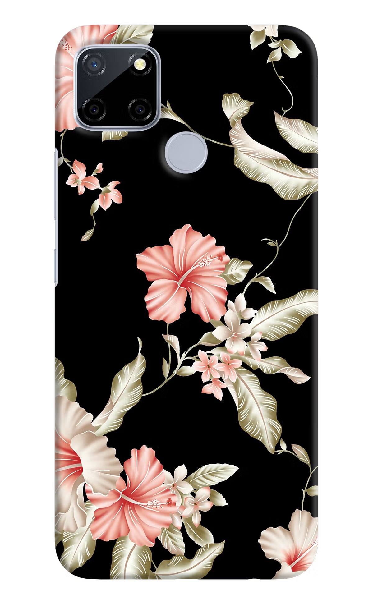 Flowers Realme C12/Narzo 20 Hard Case Back Cover by Casekaro