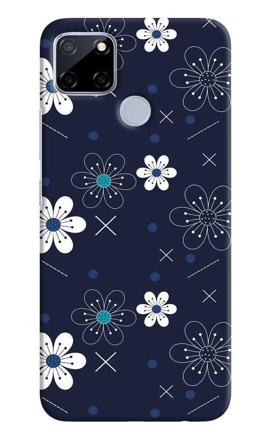 Flowers Realme C12/Narzo 20 Hard Case Back Cover by Casekaro