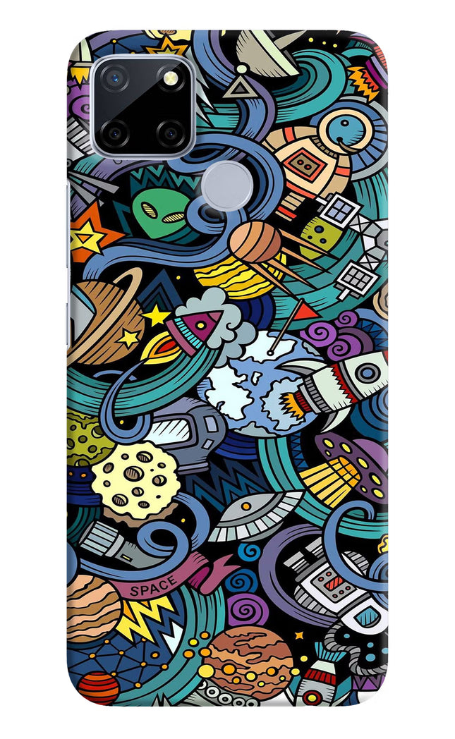 Space Abstract Realme C12/Narzo 20 Hard Case Back Cover by Casekaro